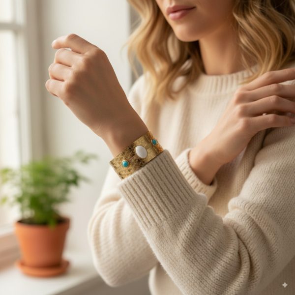 Bracelet Artisanat - Vert blanc – Image 3