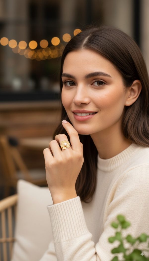 Bague  Elina en doré – Image 2